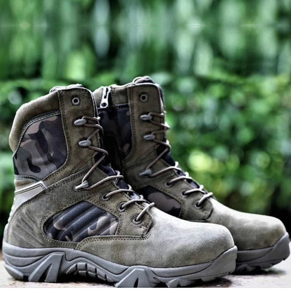 Men's Suede Tactical Combat Boot