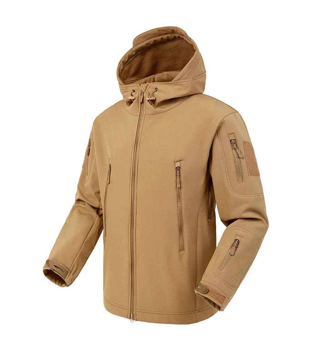 Men's Tactical Hooded Softshell Jacket