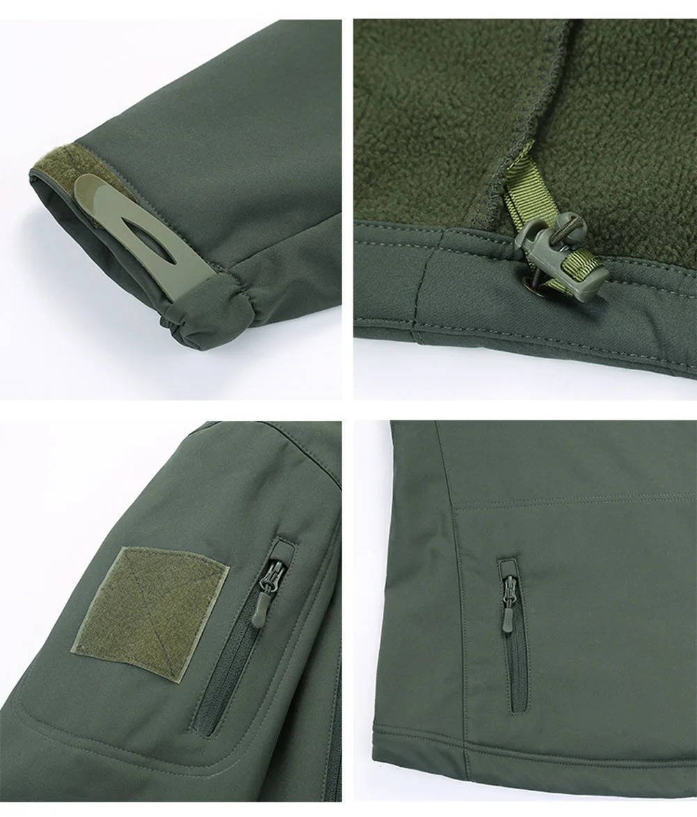 Men's Tactical Hooded Softshell Jacket