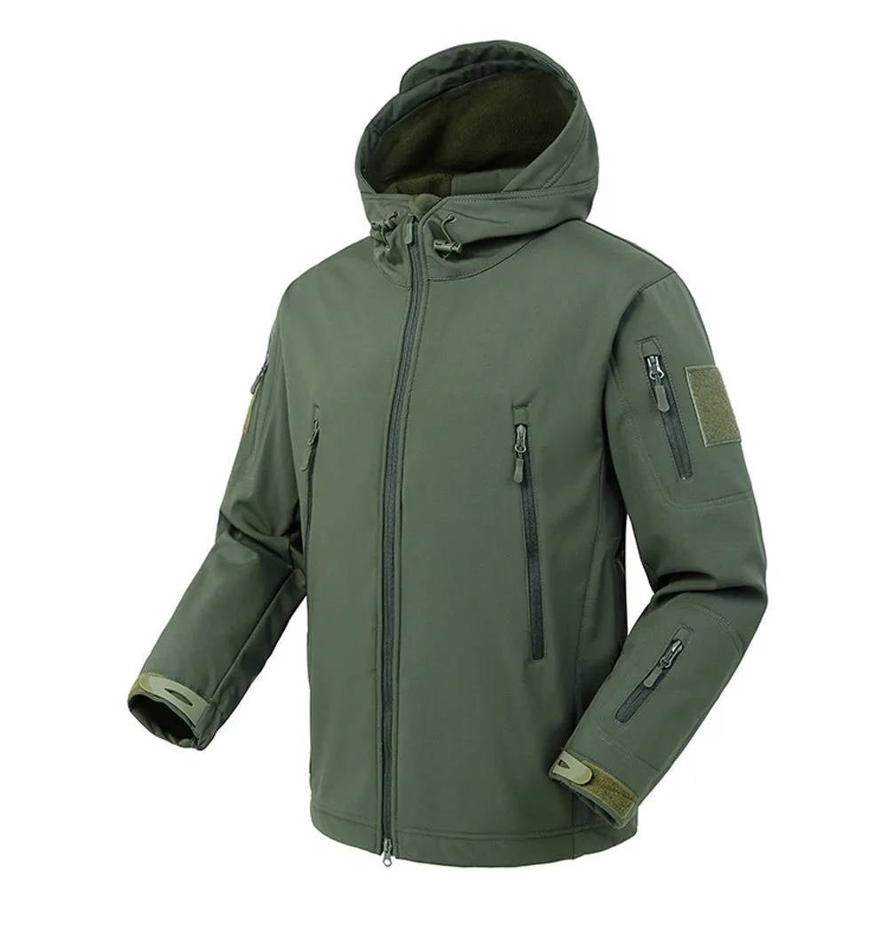 Men's Tactical Hooded Softshell Jacket