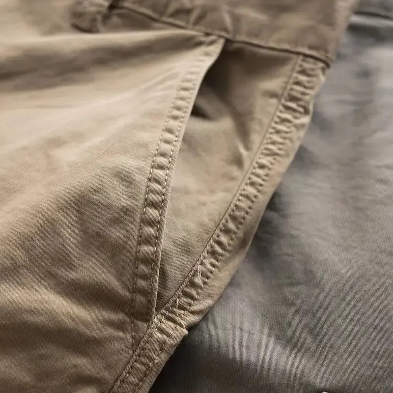 Men's Cotton Twill Cargo Trousers