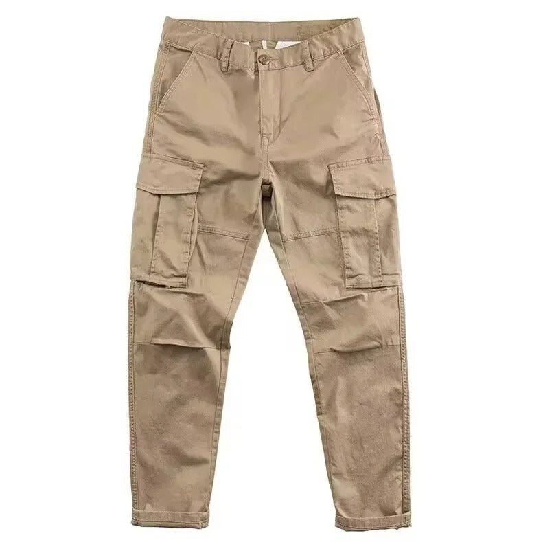 Men's Cotton Twill Cargo Trousers