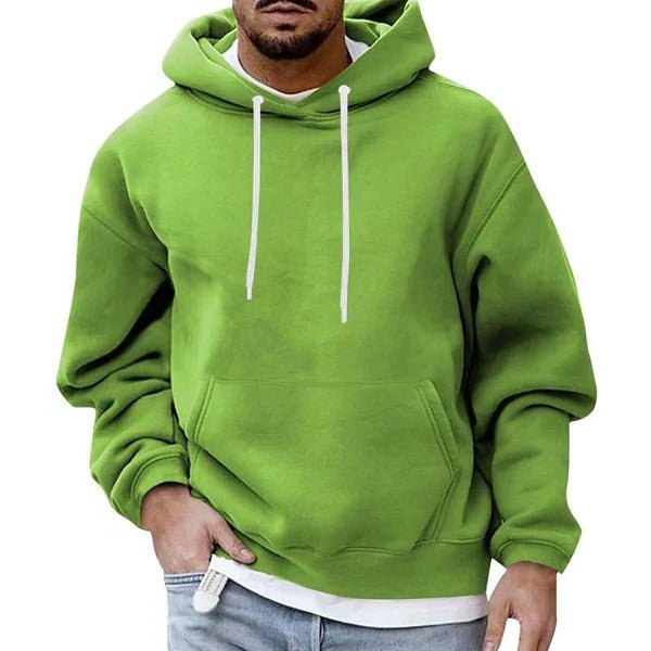 Men's Oversized Pullover Hoodie - Light Green