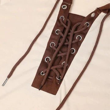 Men's Lace-Up Hooded Sweatshirt