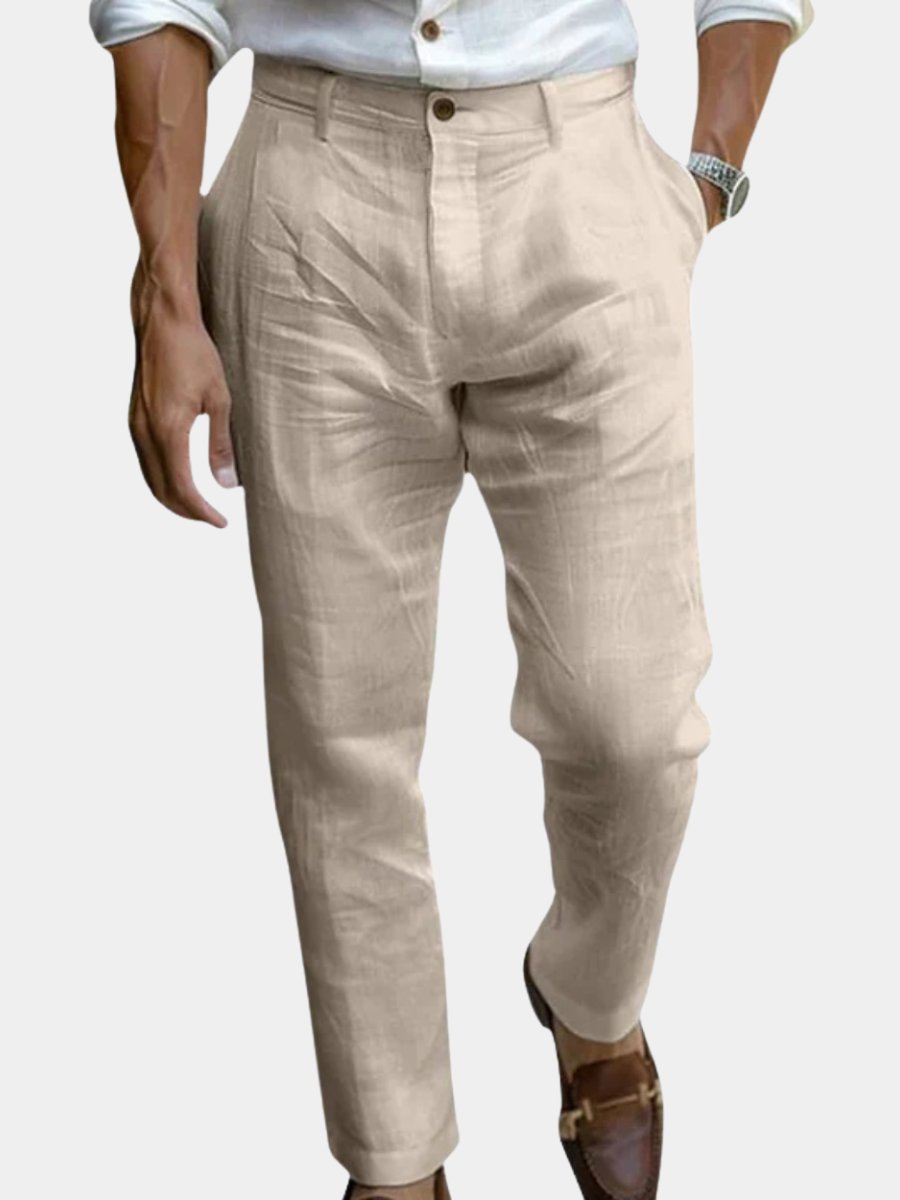 Men's Slim Chino Trousers - Khaki
