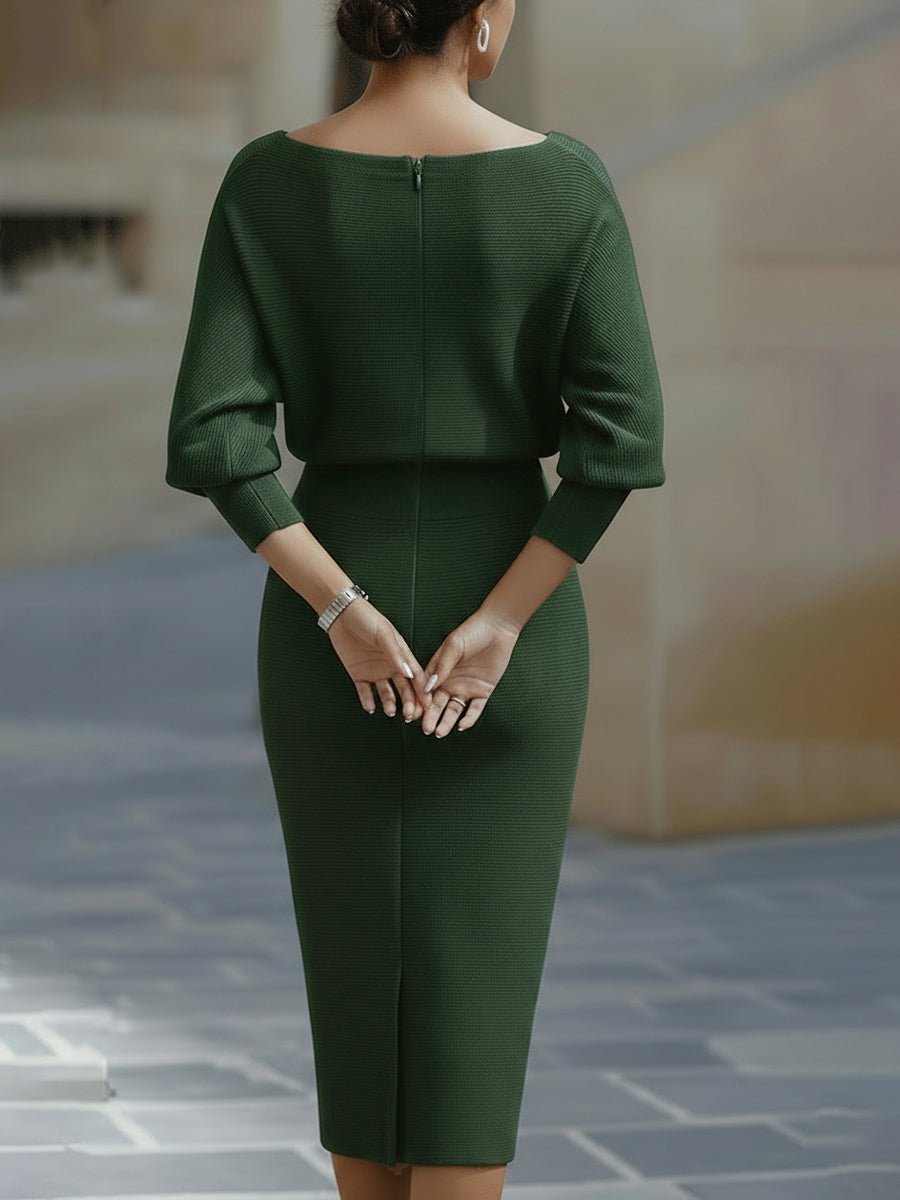 Women's Bodycon Knit Midi Dress