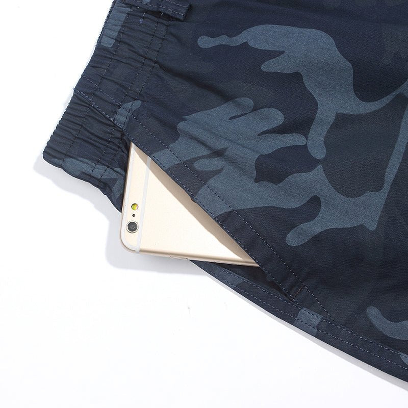 Men's Camo Cotton Cargo Trousers