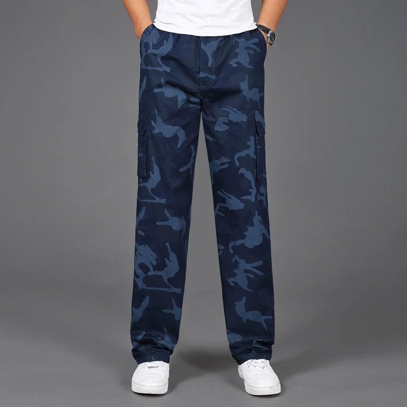 Men's Camo Cotton Cargo Trousers