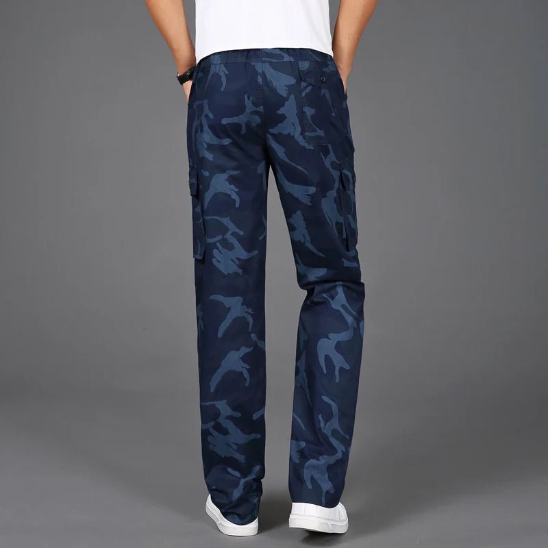 Men's Camo Cotton Cargo Trousers