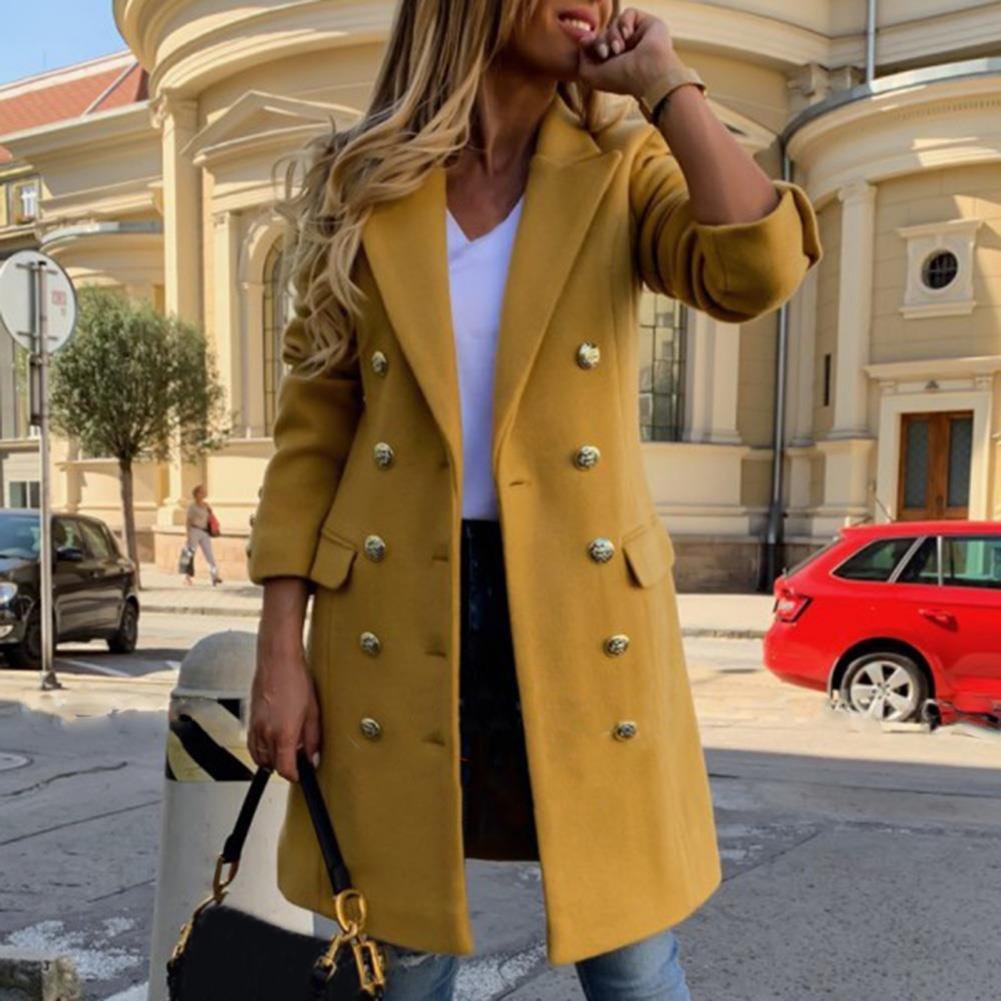 Women's Straight Wool Coat