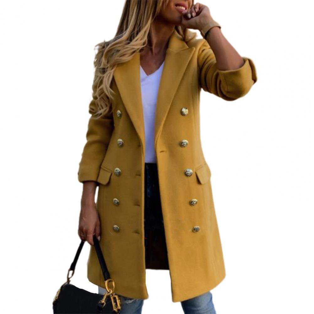 Women's Straight Wool Coat