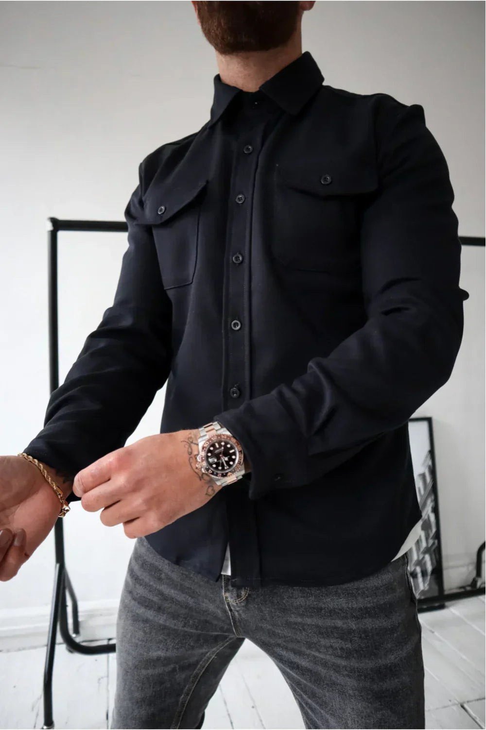 Men's Oversized Cotton Overshirt