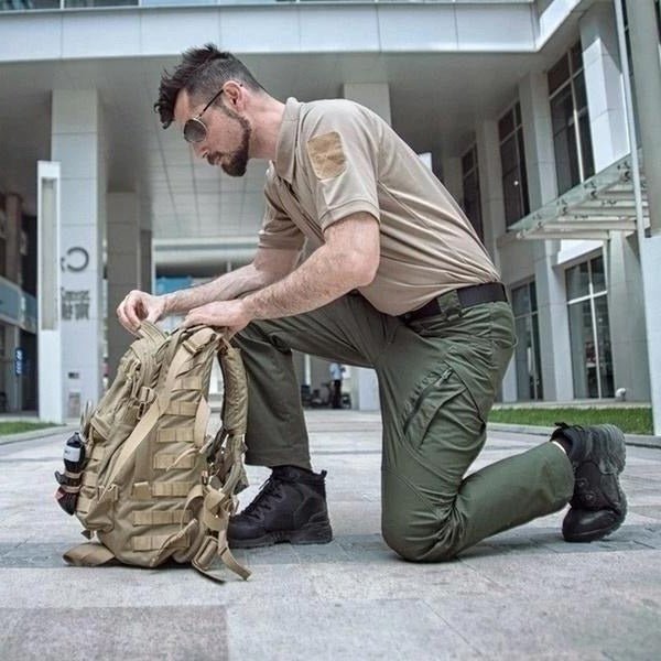 Men's Straight Cargo Trousers
