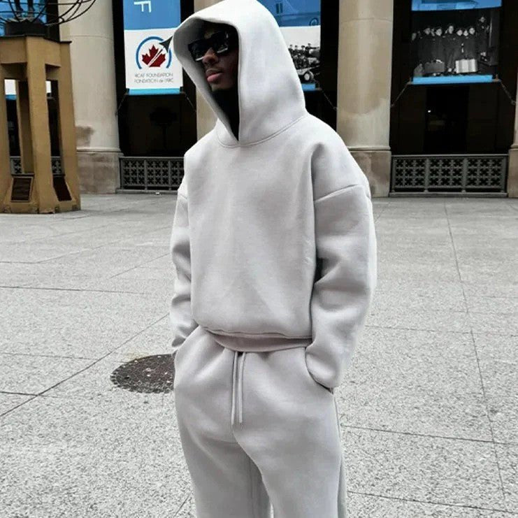 Men's Cropped Fleece Hoodie