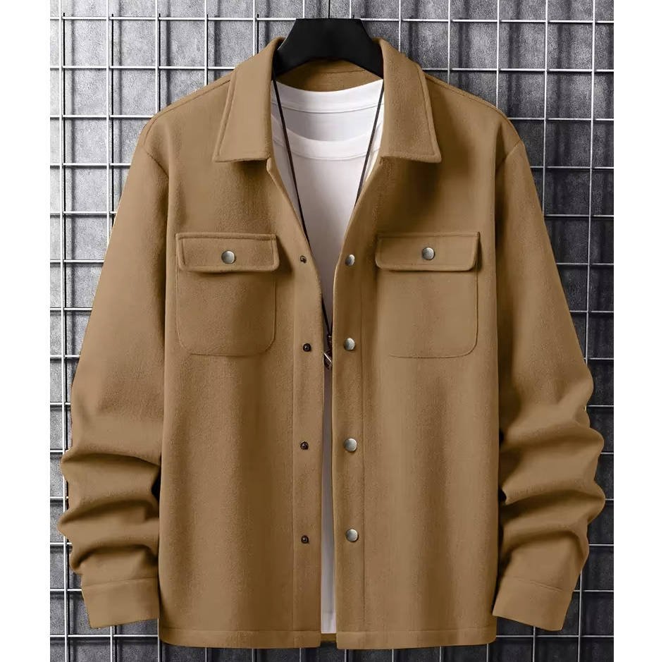 Men's Shirt Jacket - Khaki