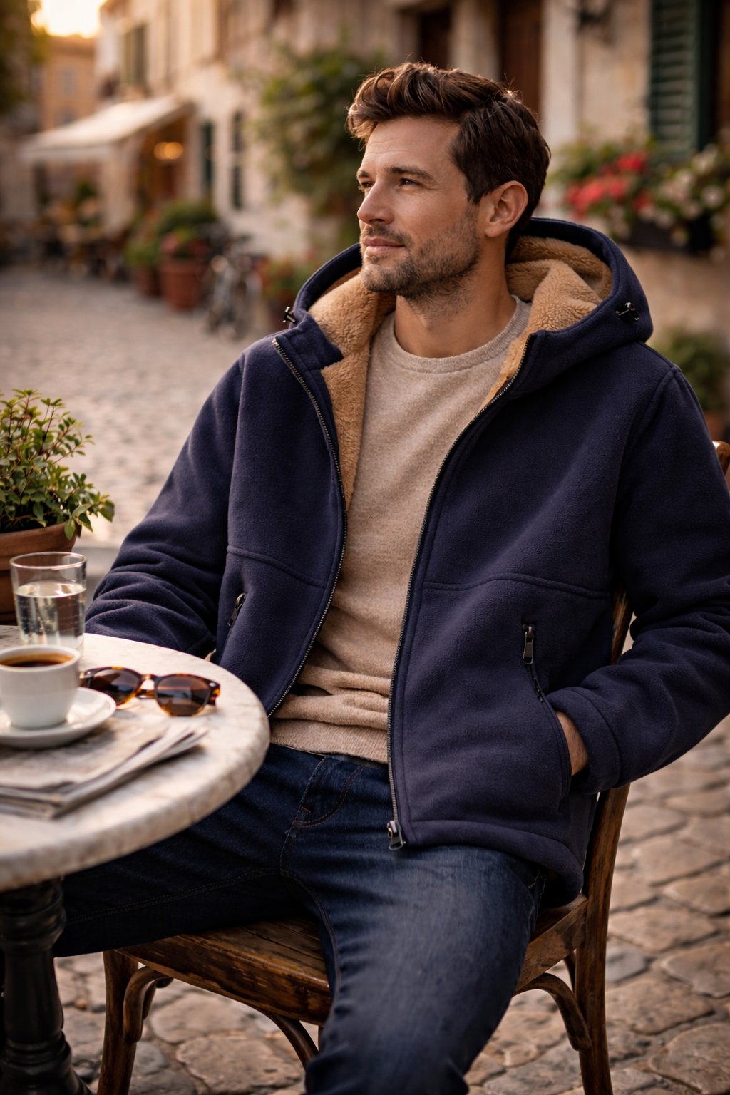 Men's Hooded Fleece Jacket