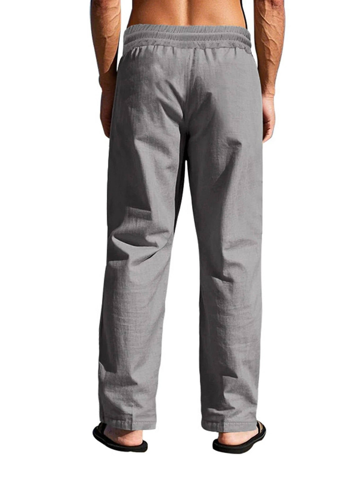 Men's Linen Drawstring Trousers