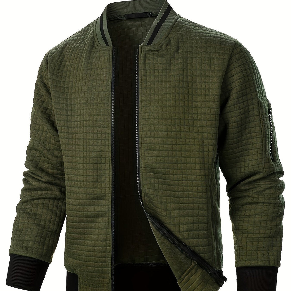 Men's Bomber Jacket - Military Green