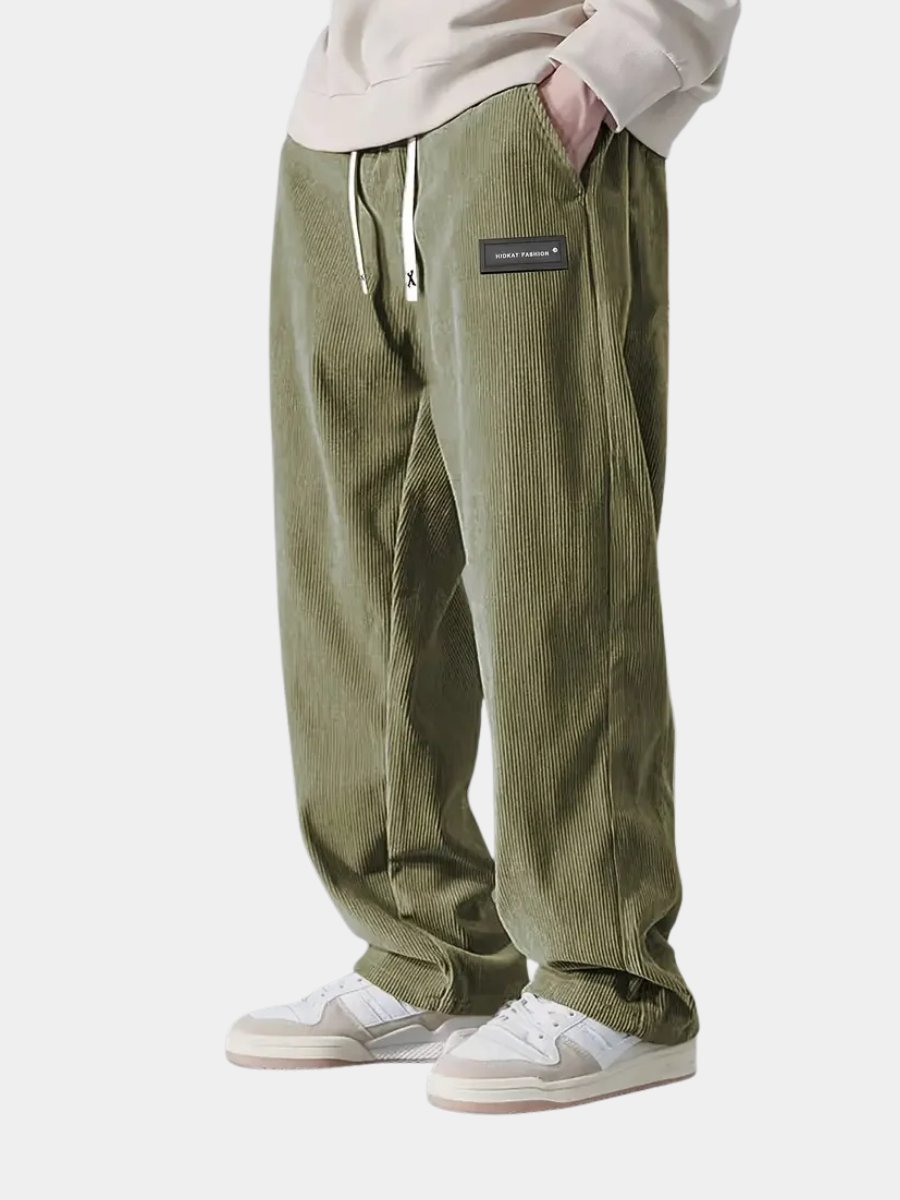 Men's Corduroy Wide-Leg Trousers
