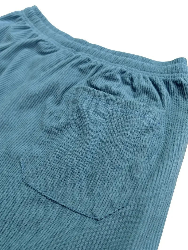 Men's Corduroy Wide-Leg Trousers