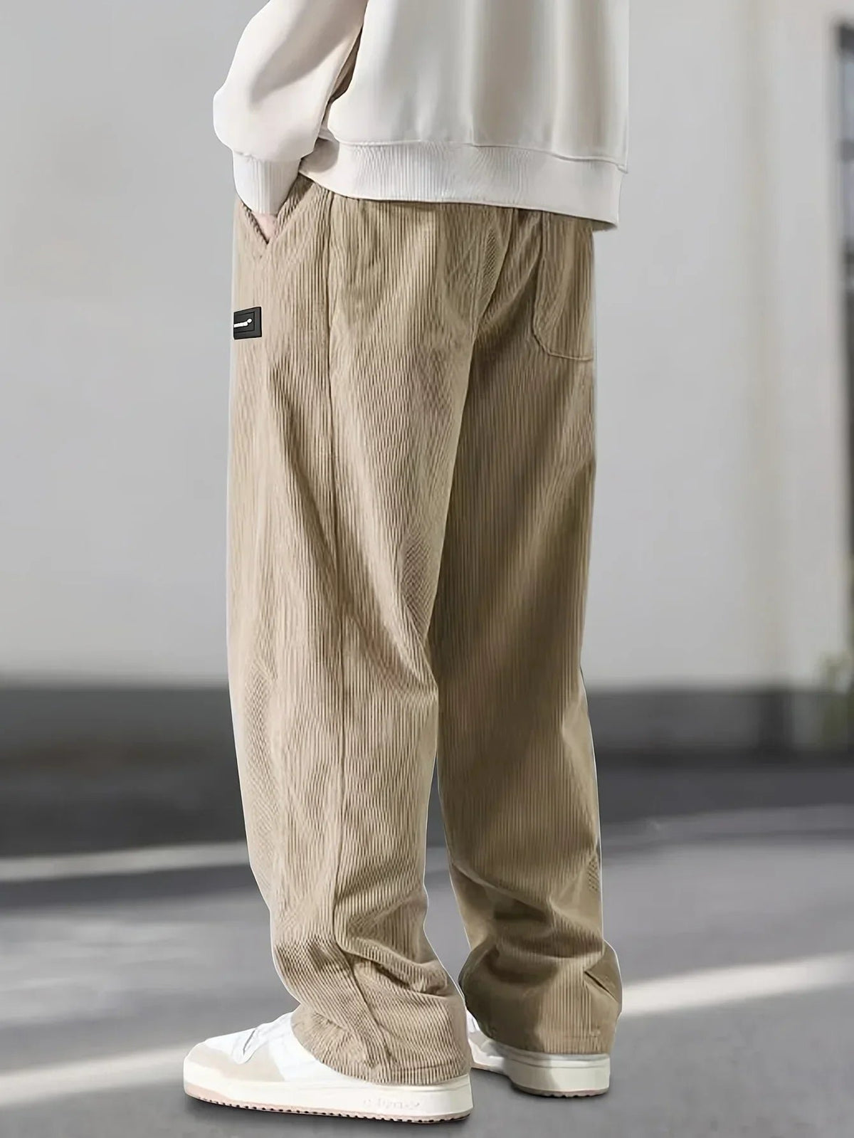 Men's Corduroy Wide-Leg Trousers