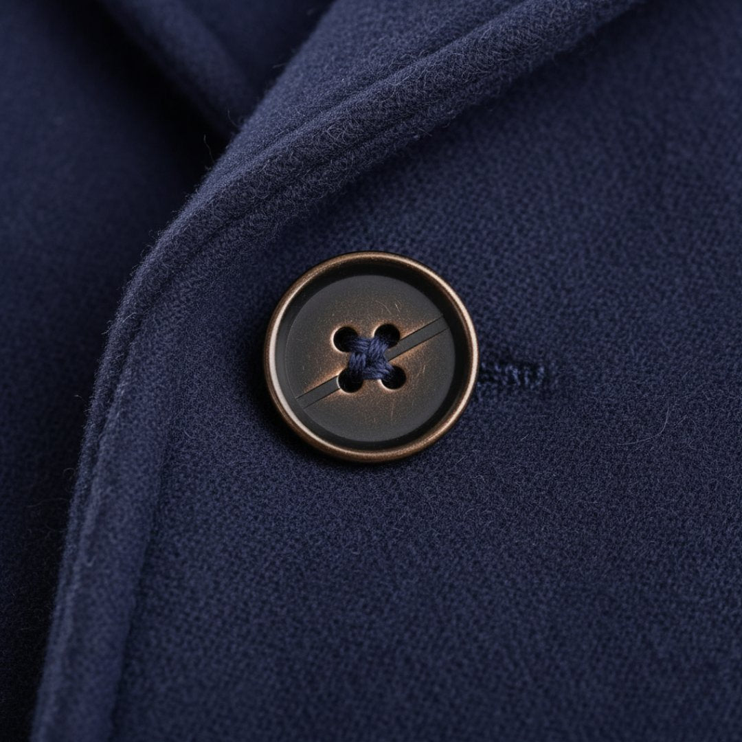Men's Wool Double-Breasted Overcoat