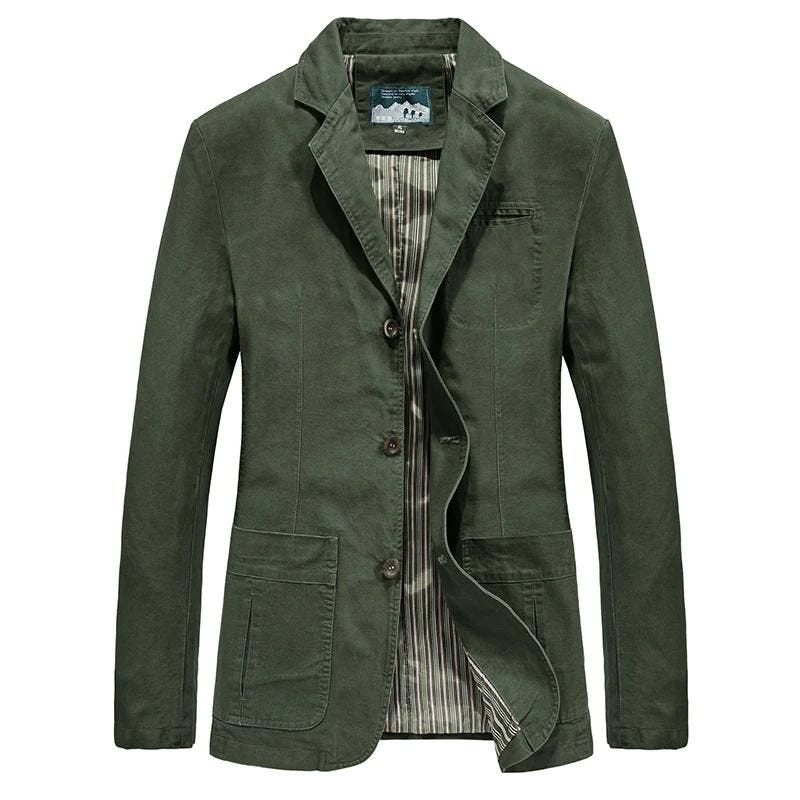 Men's Blazer Jacket - Army Green