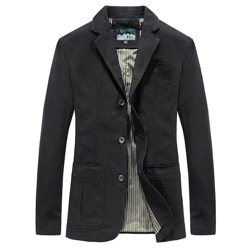 Men's Blazer Jacket - Black