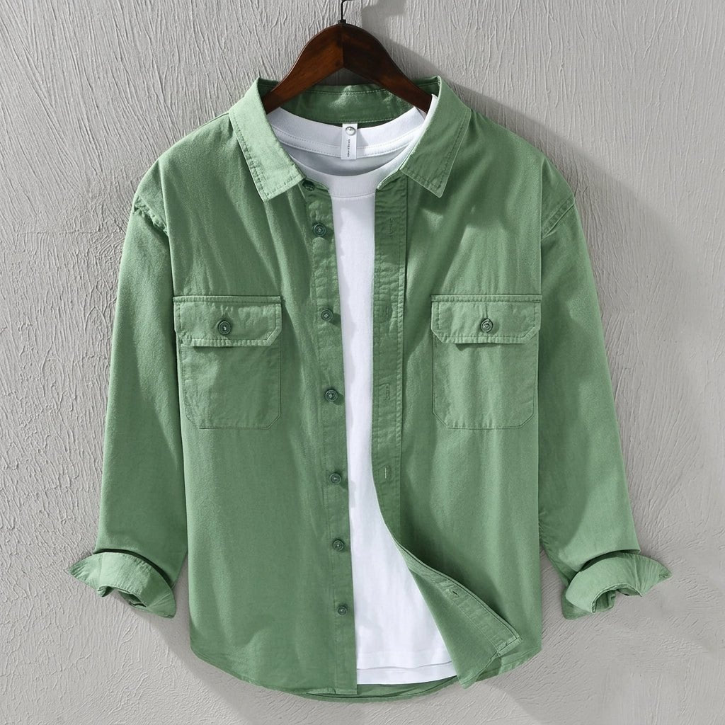 Men's Oversized Overshirt - Green