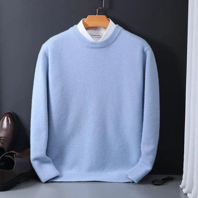 Men's Crewneck Jumper - Light Blue