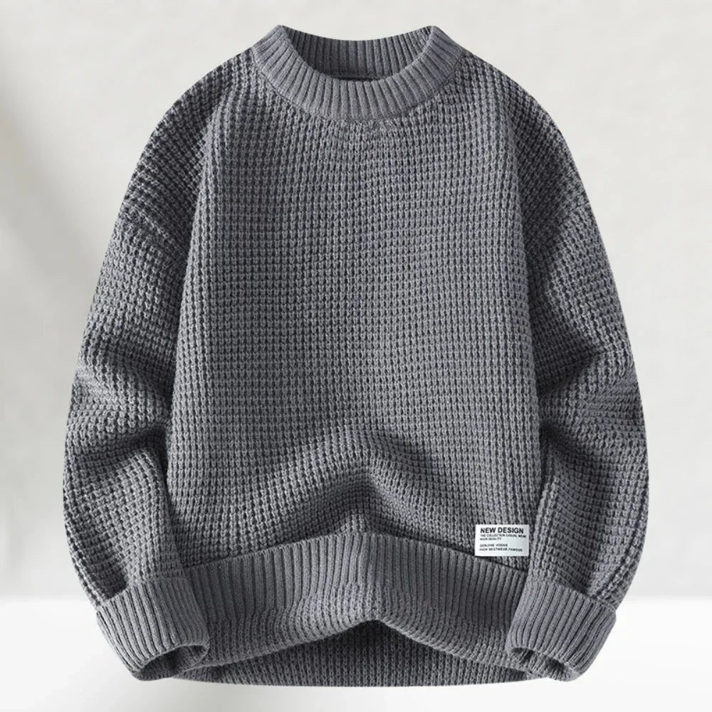 Men's Oversized Knit Jumper - Grey