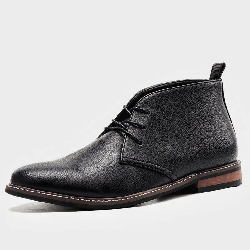 Men's Faux Leather Chukka Boots
