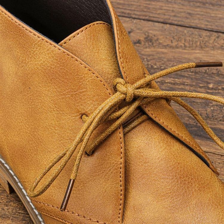 Men's Faux Leather Chukka Boots
