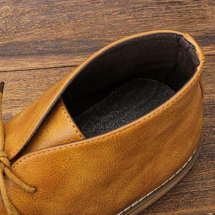 Men's Faux Leather Chukka Boots