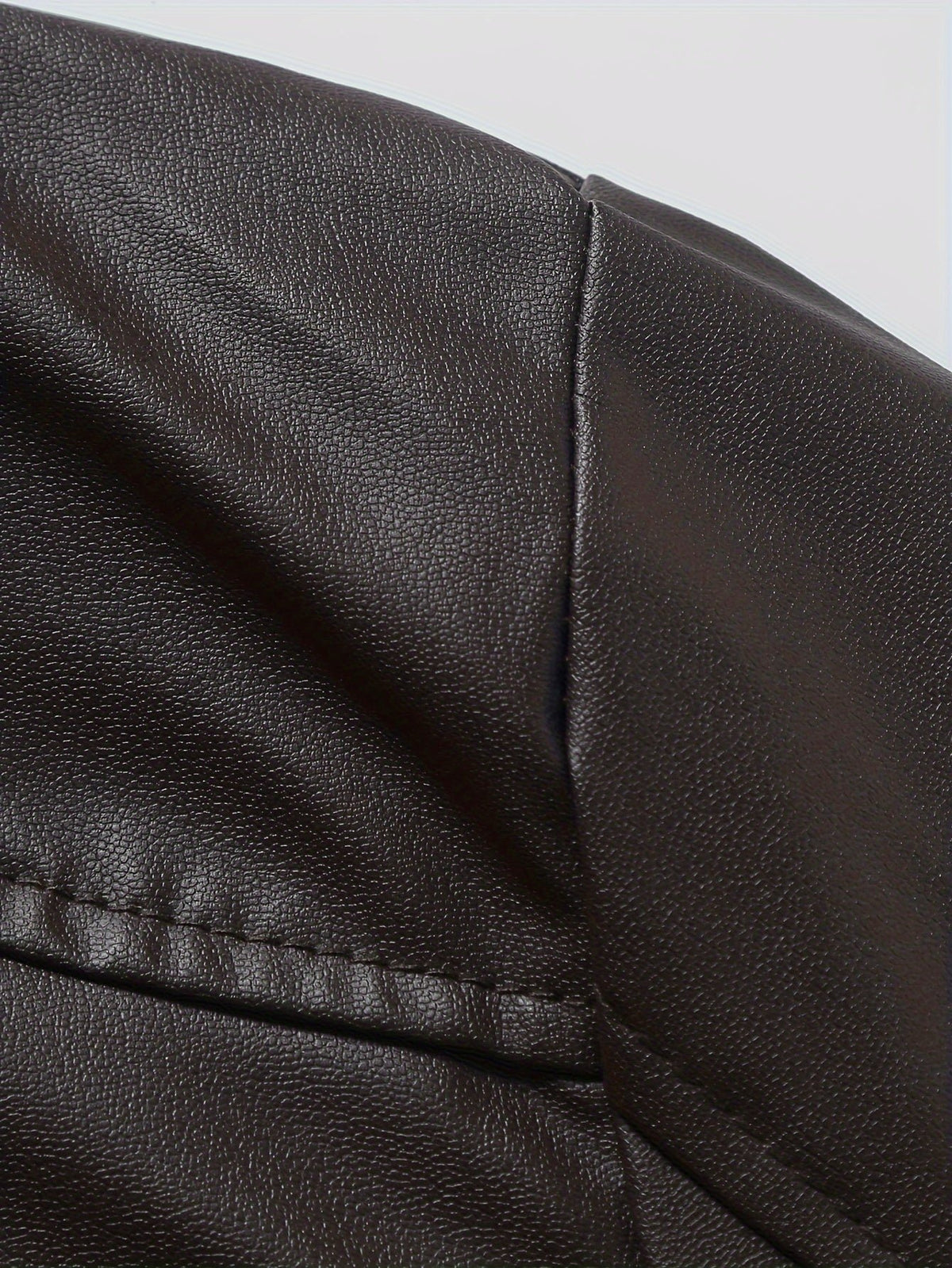 Men's Faux Leather Moto Jacket