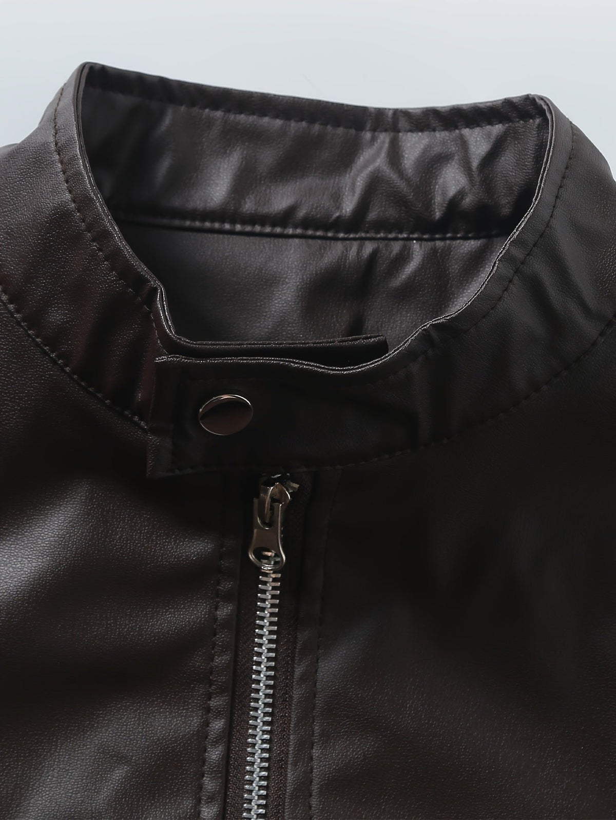 Men's Faux Leather Moto Jacket