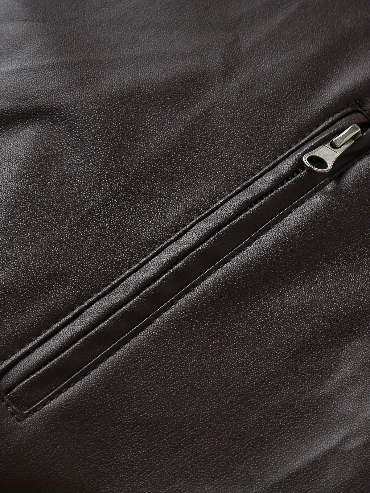 Men's Faux Leather Moto Jacket