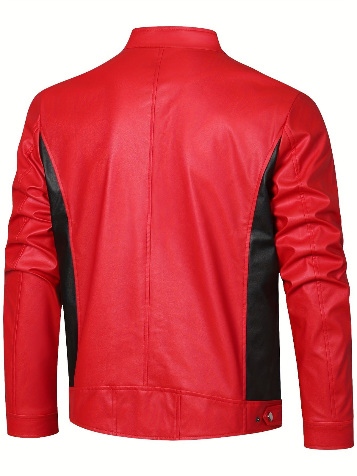 Men's Faux Leather Moto Jacket