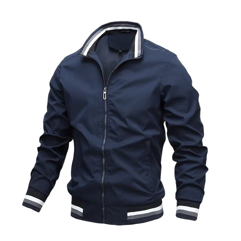 Men's Bomber Jacket - Blue