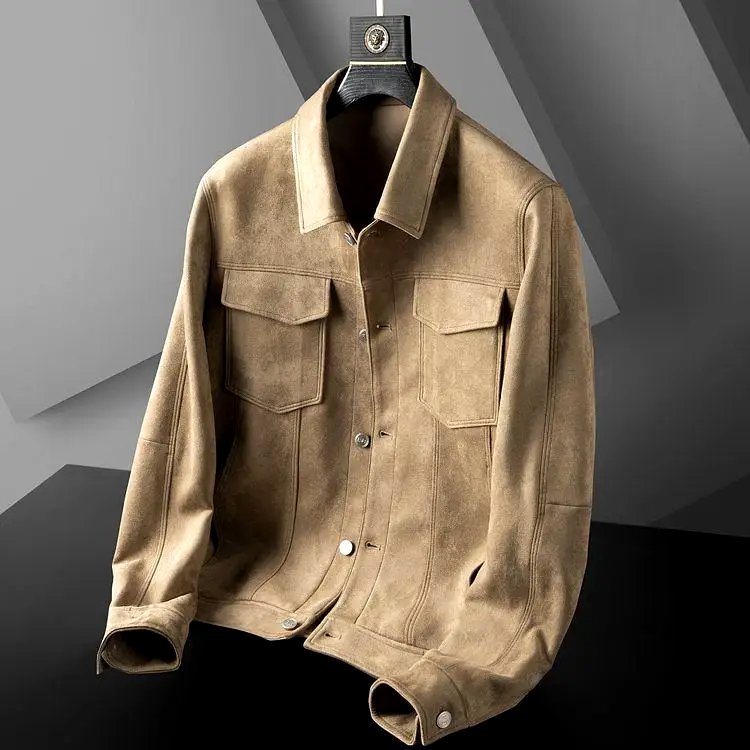 Men's Suede Trucker Jacket