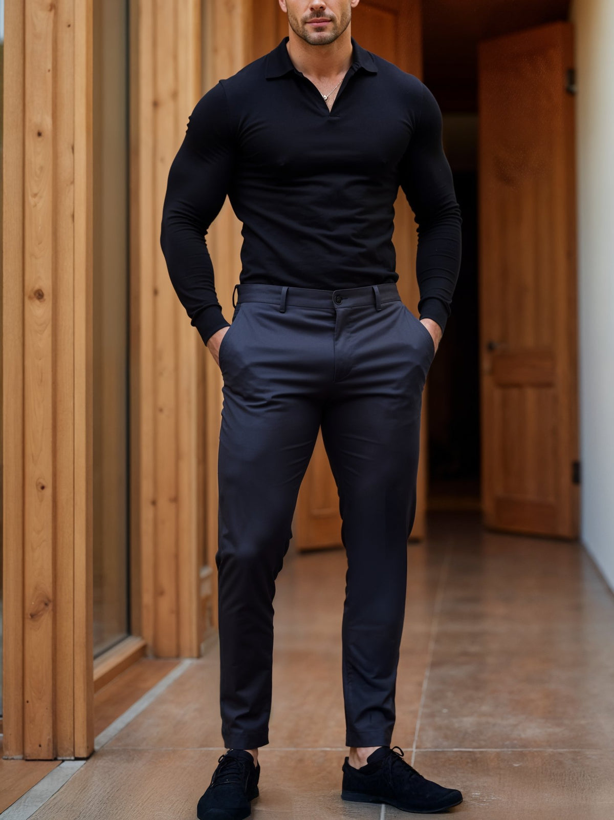 Men's Slim Chino Trousers