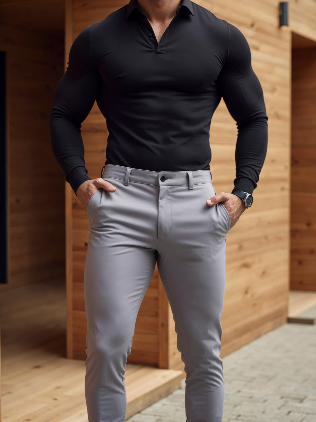 Men's Slim Chino Trousers