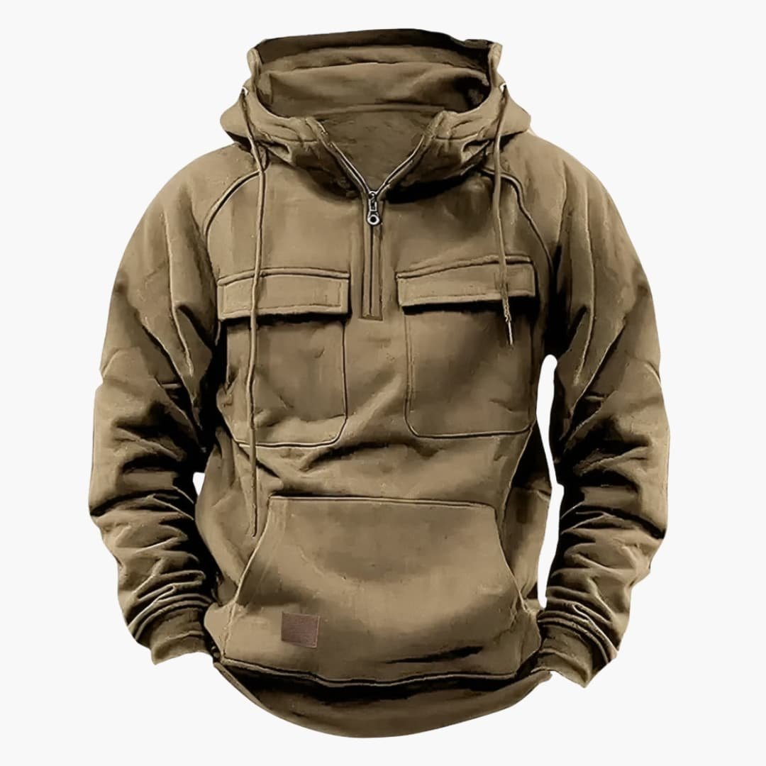 Men's Anorak Hoodie - Khaki