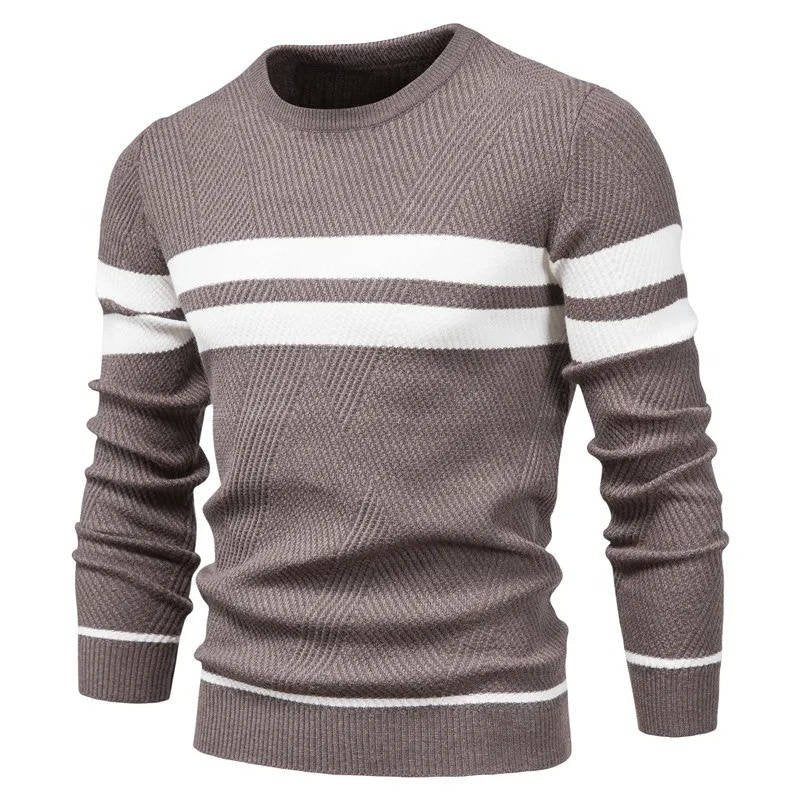 Men's Striped Crew Neck Jumper