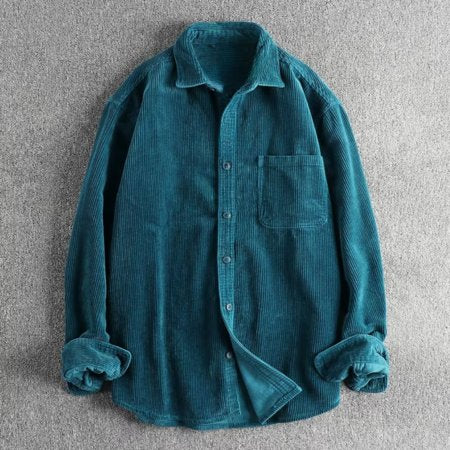 Men's Corduroy Shirt Jacket - Blue