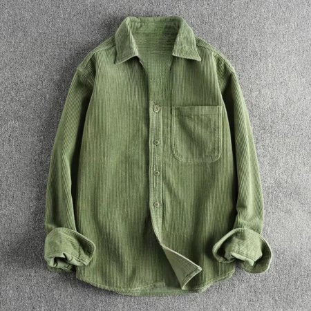 Men's Corduroy Shirt Jacket - Green