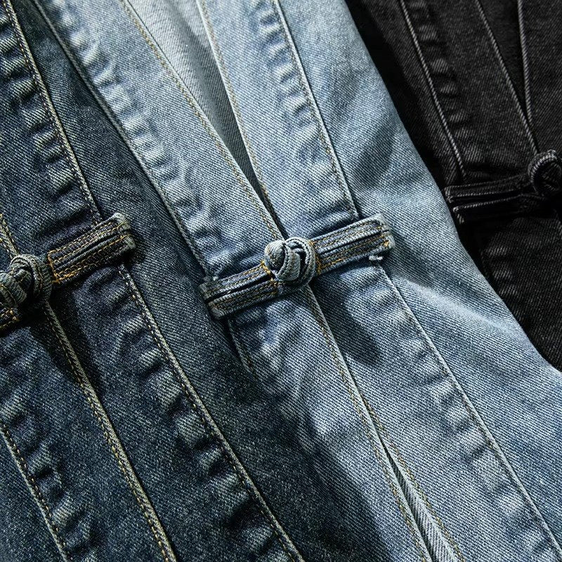 Men's Oversized Denim Kimono Jacket