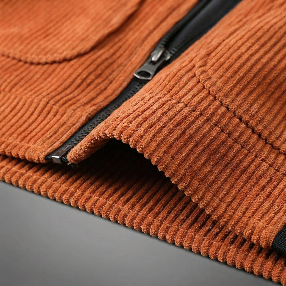 Men's Corduroy Zip-Up Jacket