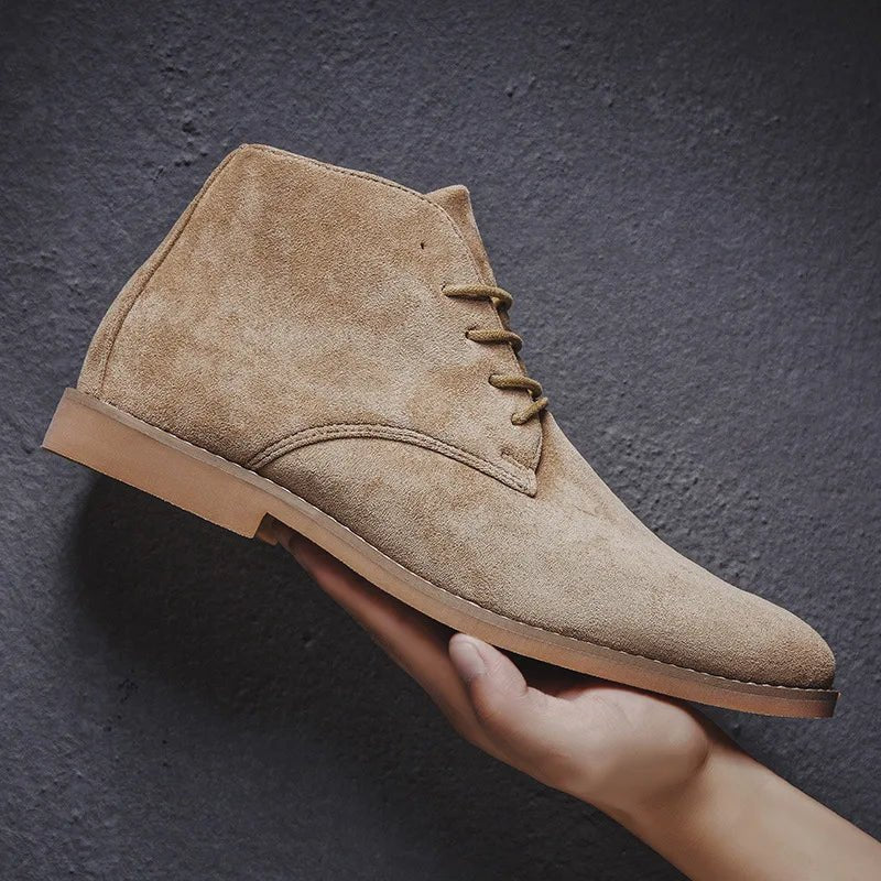 Men's Suede Chukka Boots - Khaki