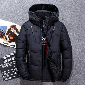 Men's Puffer Jacket - Black